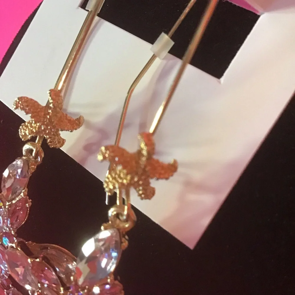⭐️SOLD NWT BETSEY JOHNSON STARFISH EARRINGS - Picture 7 of 11